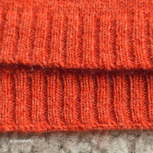 NWOT Club Monaco Cashmere Knit Scarf Orange Pumpkin - Picture 11 of 13
